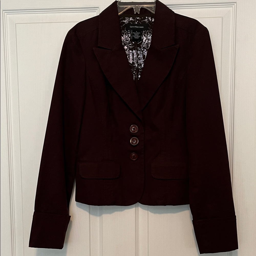 Calvin Klein Jeans Deep Burgundy Blazer